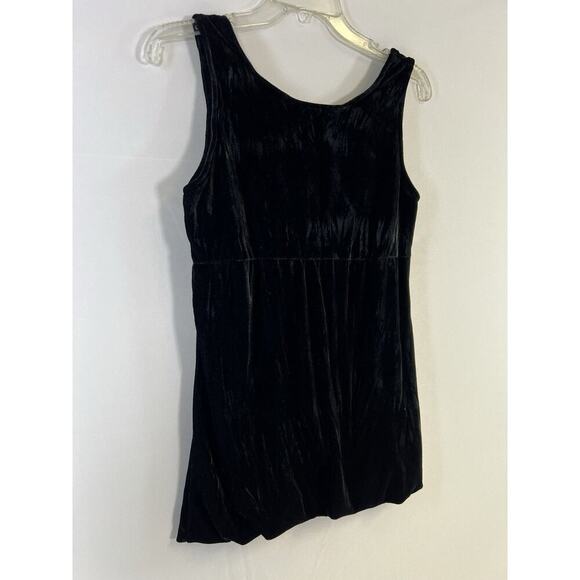 NWT VTG Y2K Black Babydoll Top Velvet Fairycore Whimsigoth Dark Romance Italy - Picture 7 of 11